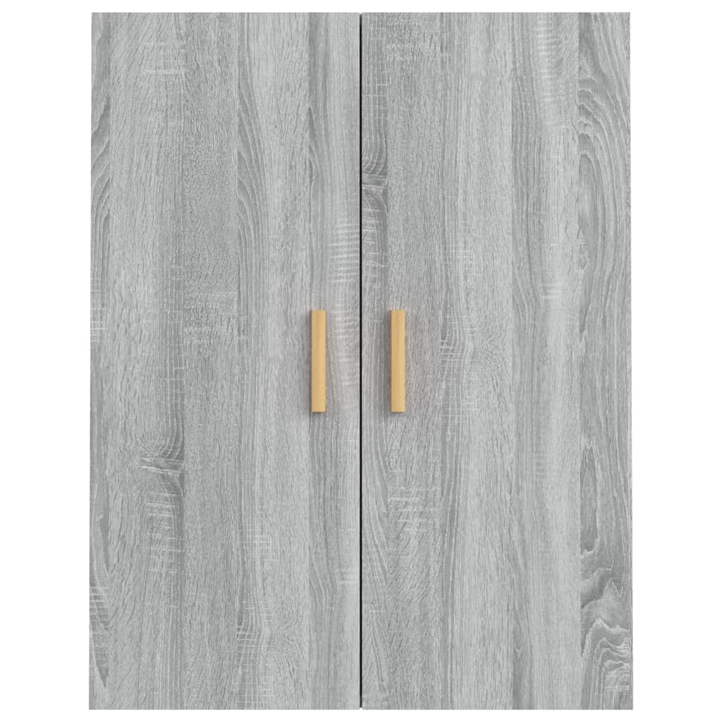 Armadietto Pensile a Parete Grigio Sonoma 69,5x34x90 cm - homemem39