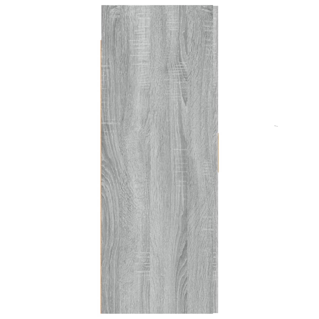 Armadietto Pensile a Parete Grigio Sonoma 69,5x34x90 cm - homemem39