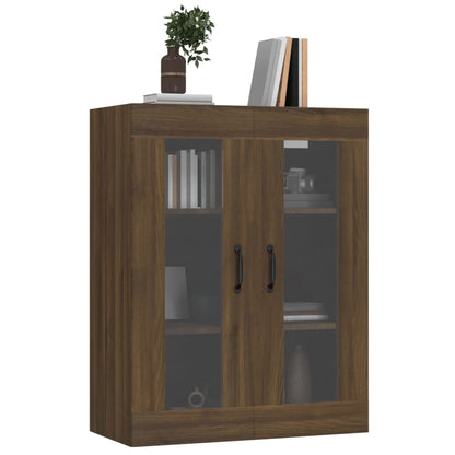 Armadietto Pensile a Parete Rovere Marrone 69,5x34x90 cm - homemem39