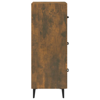 Credenza Rovere Fumo 34,5x34x90 cm in Legno Multistrato - homemem39