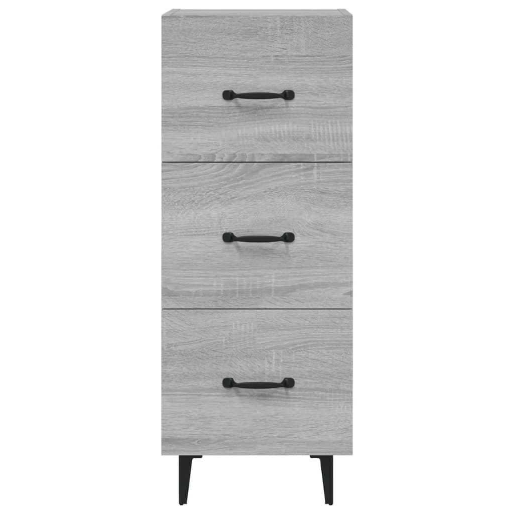 Credenza Grigio Sonoma 34,5x34x90 cm in Legno Multistrato - homemem39