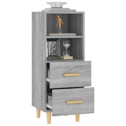 Credenza Grigio Sonoma 34,5x34x90 cm in Legno Multistrato - homemem39