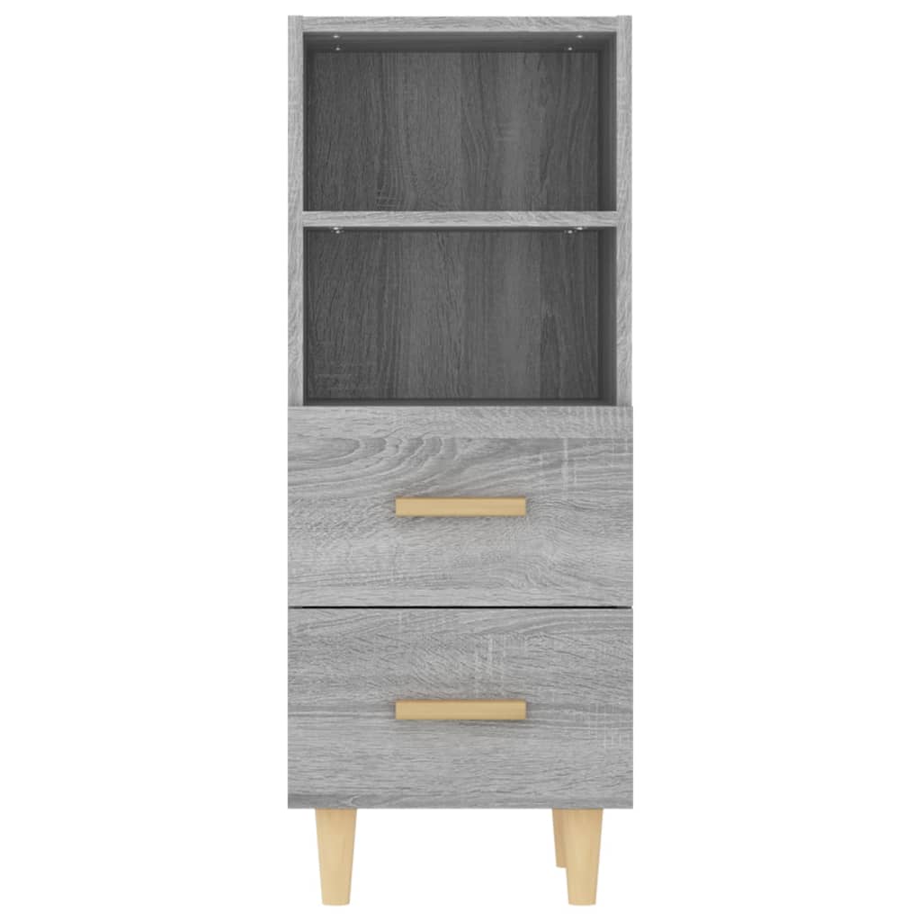 Credenza Grigio Sonoma 34,5x34x90 cm in Legno Multistrato - homemem39