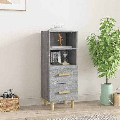 Credenza Grigio Sonoma 34,5x34x90 cm in Legno Multistrato - homemem39