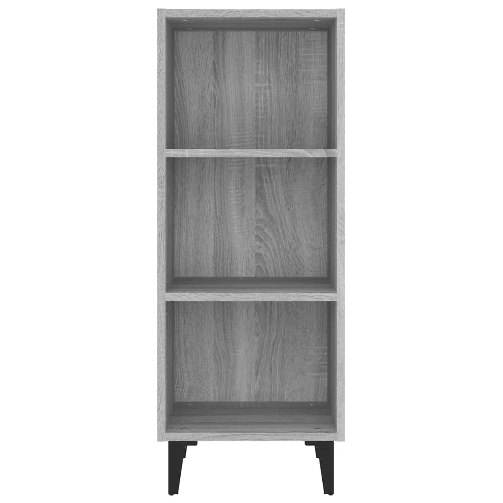 Credenza Grigio Sonoma 34,5x32,5x90 cm in Legno Multistrato - homemem39