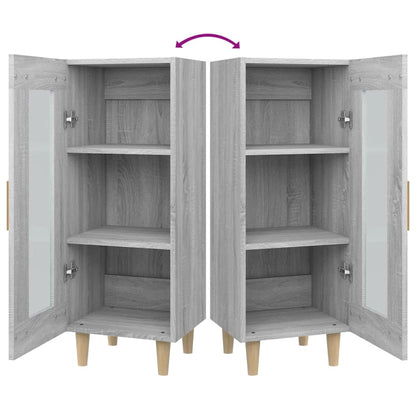 Credenza Grigio Sonoma 34,5x34x90 cm in Legno Multistrato - homemem39