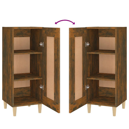 Credenza Rovere Fumo 34,5x34x90 cm in Legno Multistrato - homemem39