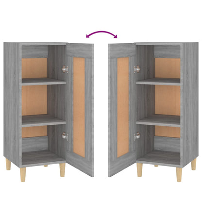 Credenza Grigio Sonoma 34,5x34x90 cm in Legno Multistrato - homemem39