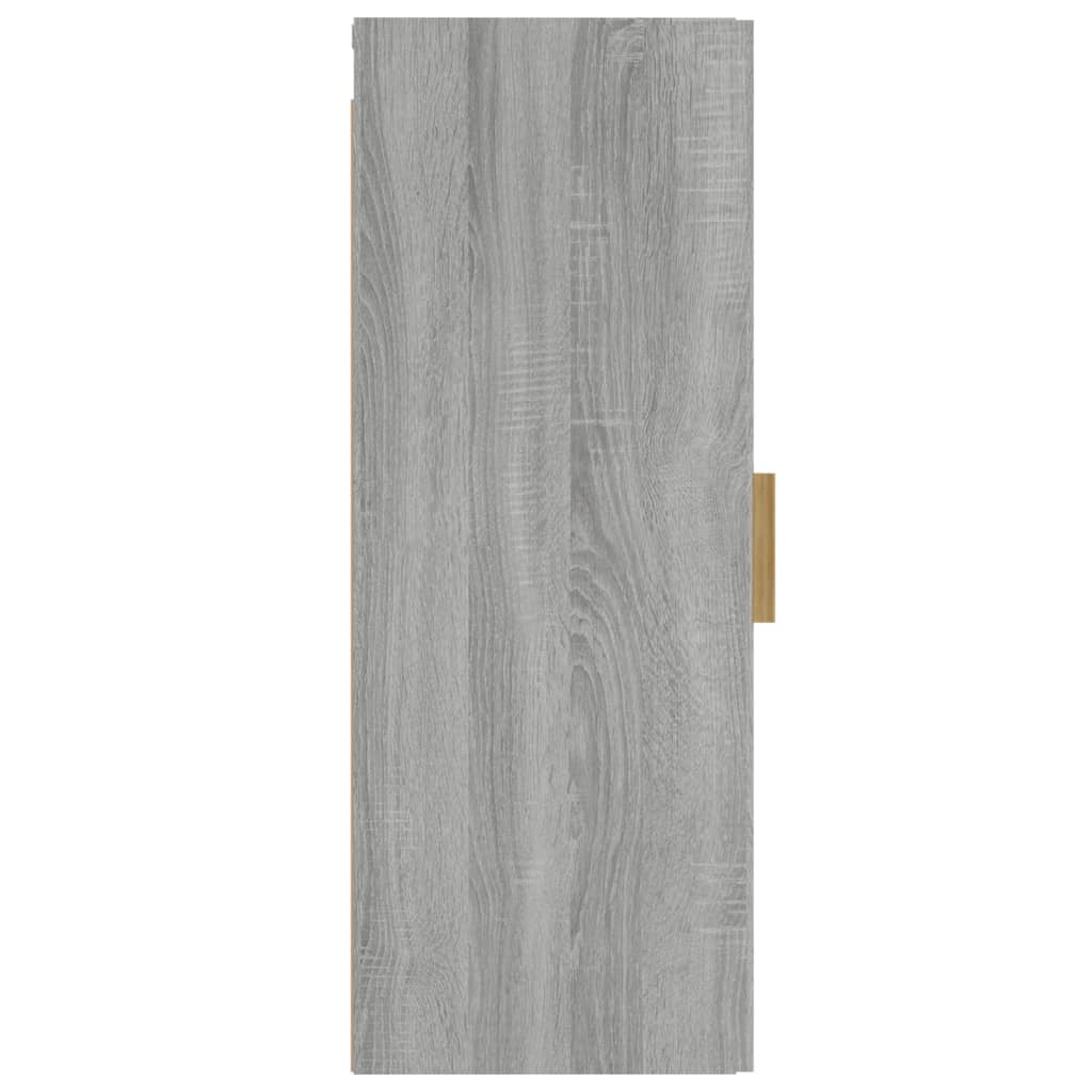 Armadietto a Muro Grigio Sonoma 34,5x34x90 cm Legno Multistrato | homemem39
