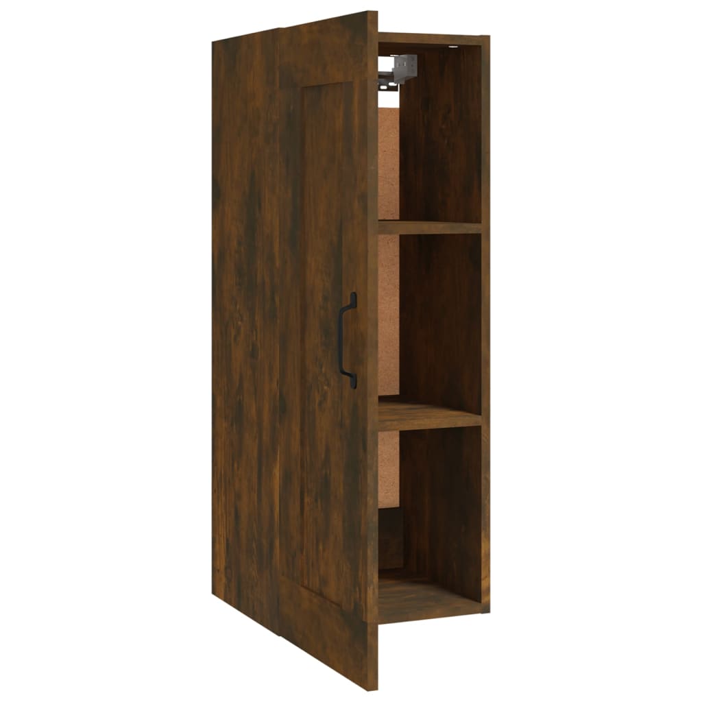 Mobile Pensile Rovere Fumo 35x34x90 cm in Legno Multistrato - homemem39