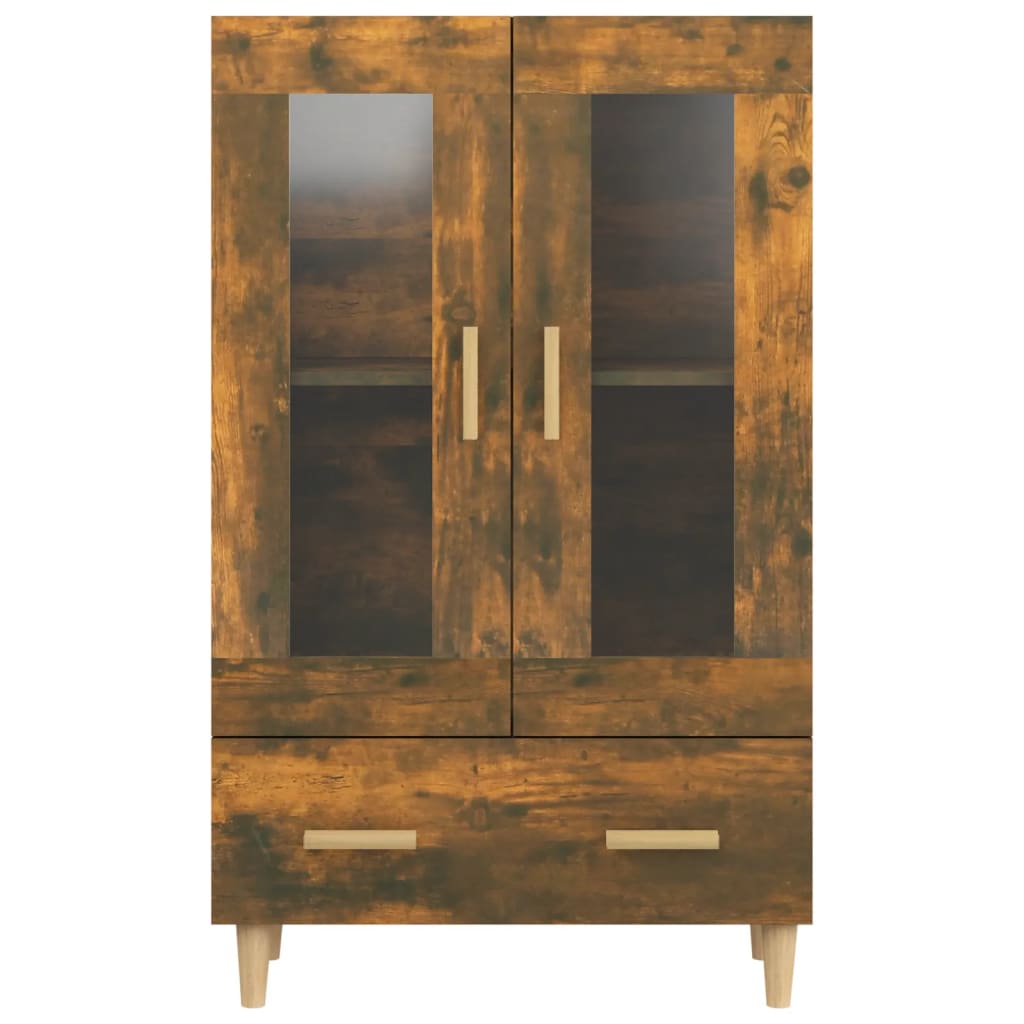 Credenza Rovere Fumo 70x31x115 cm in Legno Multistrato - homemem39