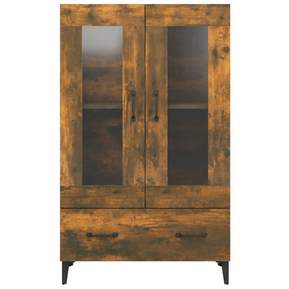 Credenza Rovere Fumo 70x31x115 cm in Legno Multistrato - homemem39
