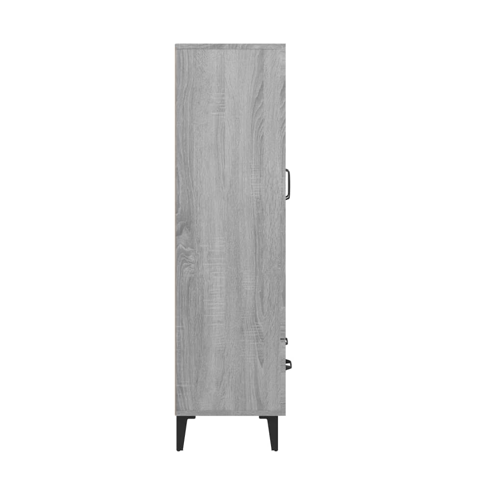 Credenza Grigio Sonoma 70x31x115 cm in Legno Multistrato - homemem39