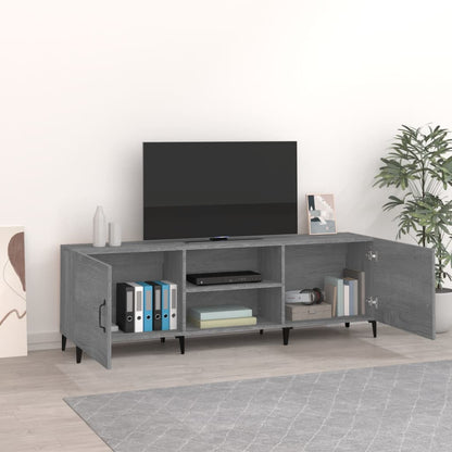 Mobile Porta TV Grigio Sonoma 150x30x50 cm in Legno Multistrato