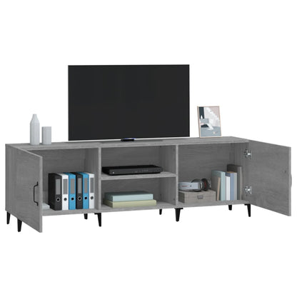 Mobile Porta TV Grigio Sonoma 150x30x50 cm in Legno Multistrato