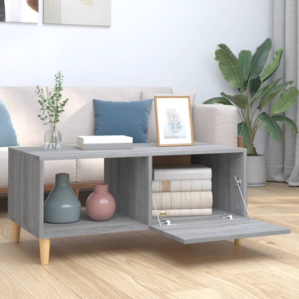 Tavolino Salotto Grigio Sonoma 89,5x50x40 cm Legno Multistrato | homemem39