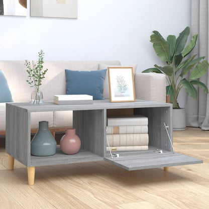 Tavolino Salotto Grigio Sonoma 89,5x50x40 cm Legno Multistrato | homemem39