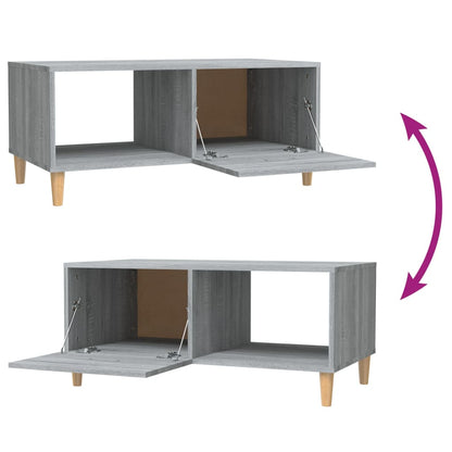 Tavolino Salotto Grigio Sonoma 89,5x50x40 cm Legno Multistrato | homemem39