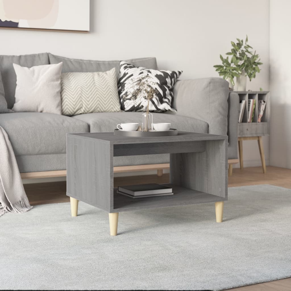 Tavolino da Salotto Grigio Sonoma 60x50x40 cm Legno Multistrato | homemem39