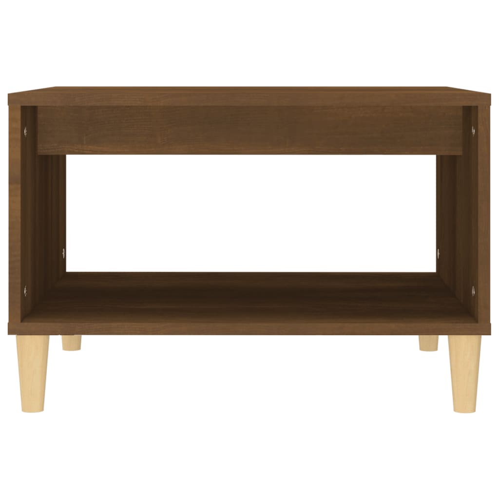 Tavolino da Salotto Rovere Marrone 60x50x40cm Legno Multistrato | homemem39