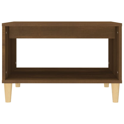 Tavolino da Salotto Rovere Marrone 60x50x40cm Legno Multistrato | homemem39