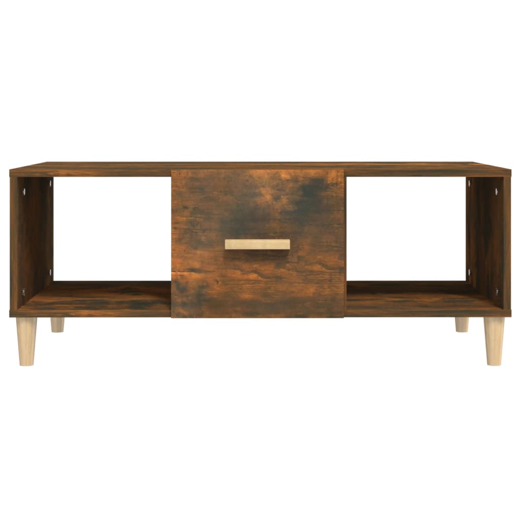 Tavolino da Salotto Rovere Fumo 102x50x40 cm Legno Multistrato | homemem39