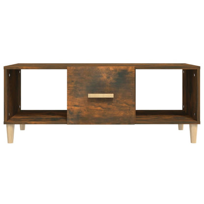 Tavolino da Salotto Rovere Fumo 102x50x40 cm Legno Multistrato | homemem39