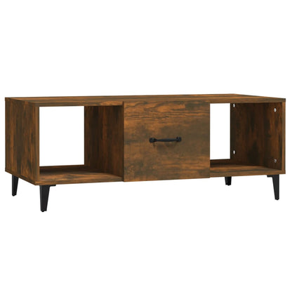 Tavolino da Salotto Rovere Fumo 102x50x40 cm Legno Multistrato | homemem39
