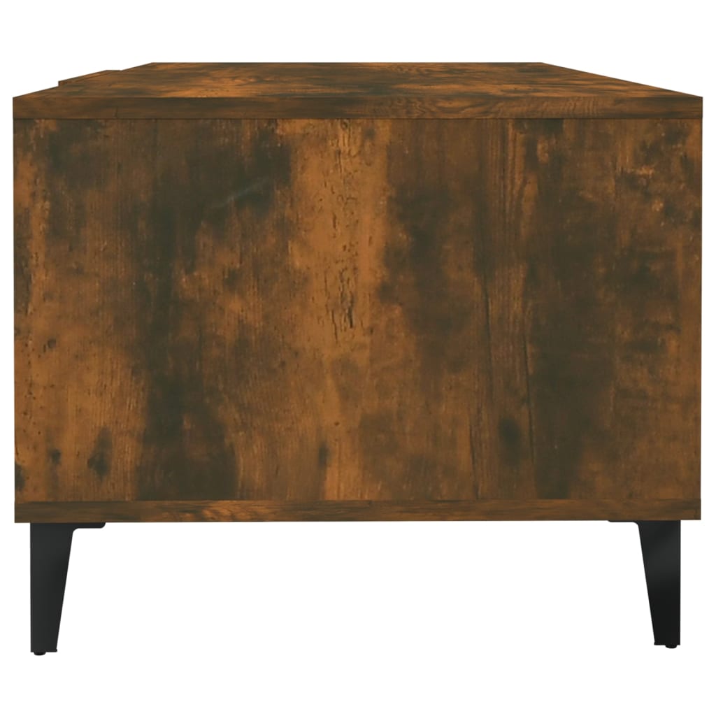 Tavolino da Salotto Rovere Fumo 102x50x40 cm Legno Multistrato | homemem39