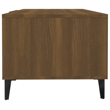Tavolino da Caffè Rovere Marrone 102x50x40 cm Legno Multistrato | homemem39