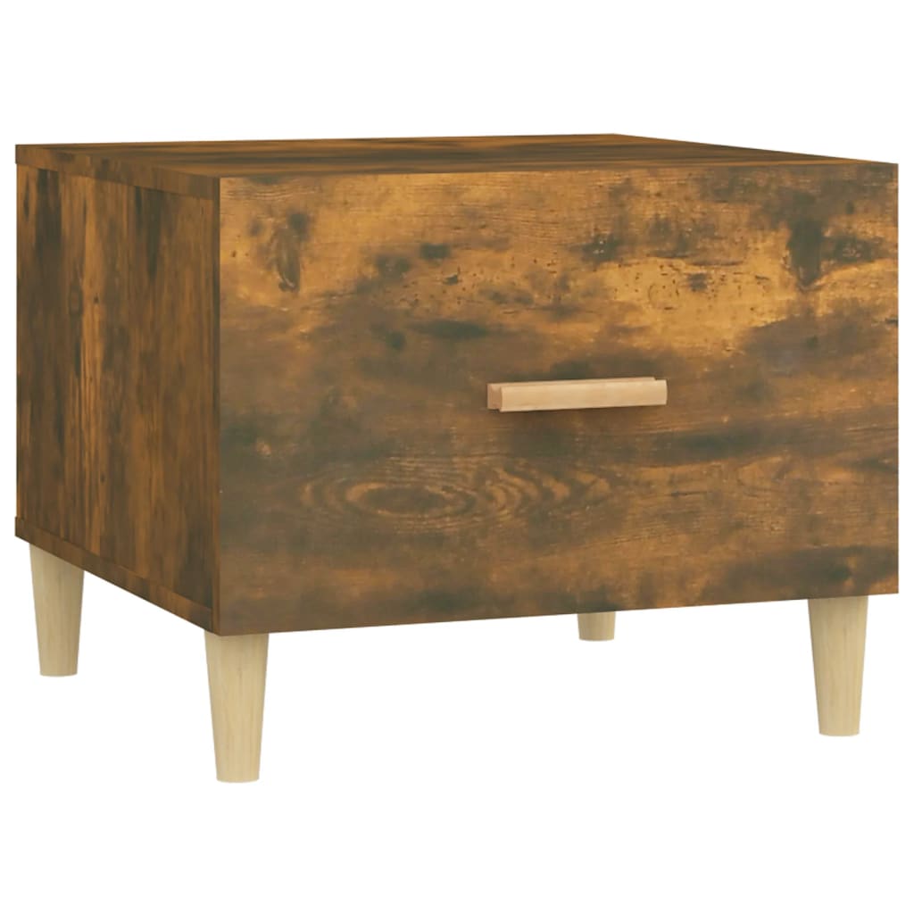 Tavolini Salotto 2 pz Rovere Fumo 50x50x40cm Legno Multistrato | homemem39