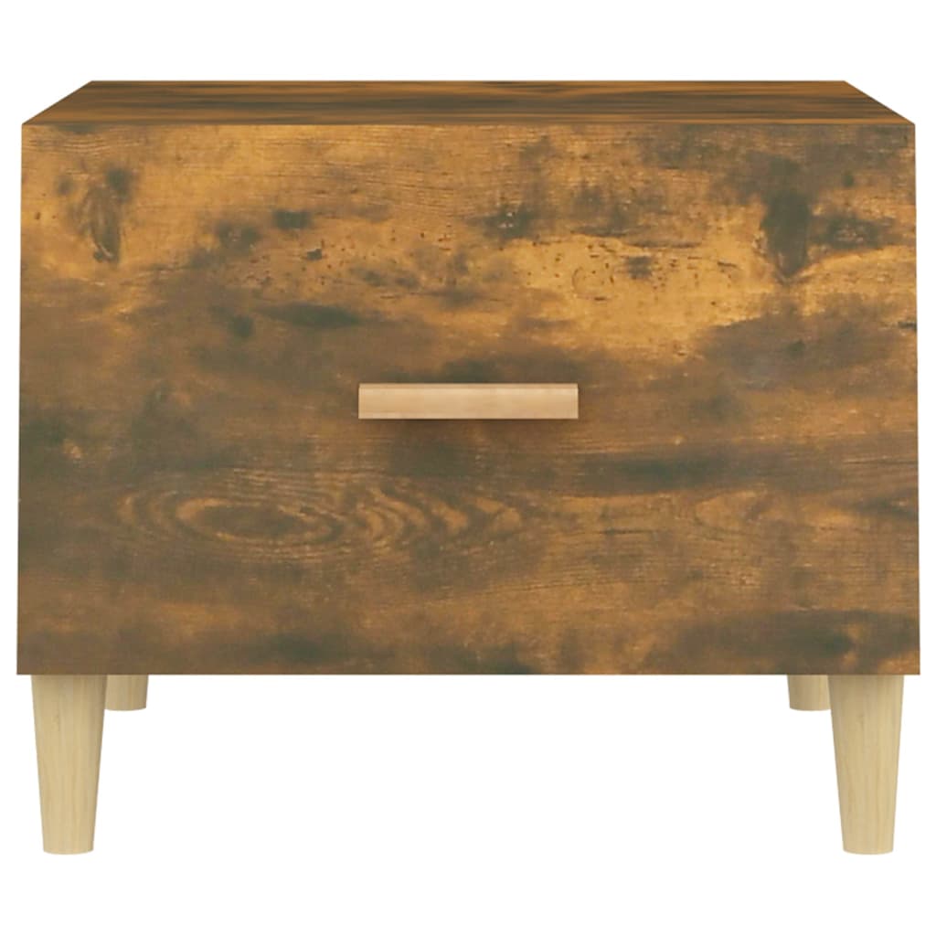 Tavolini Salotto 2 pz Rovere Fumo 50x50x40cm Legno Multistrato | homemem39