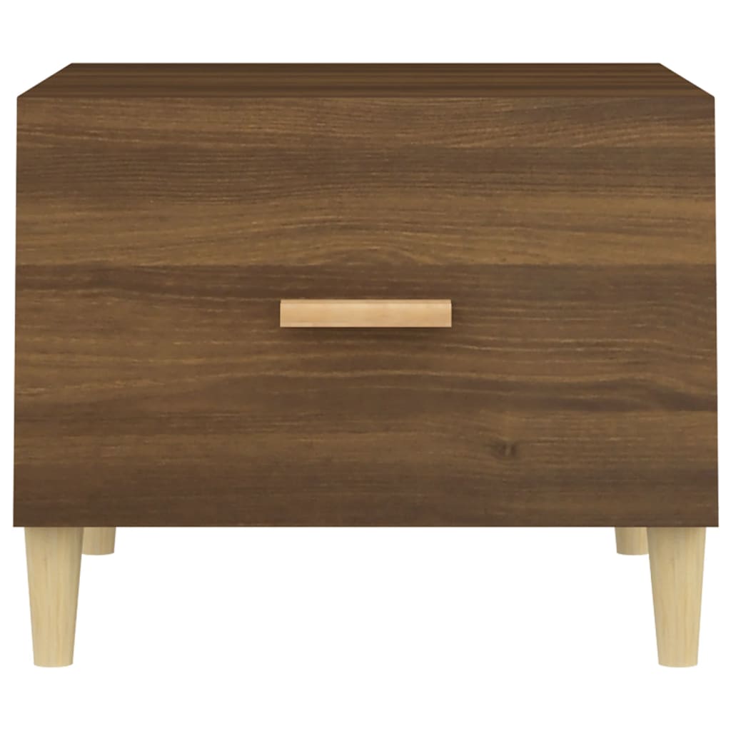 Tavolino da Salotto Rovere Marrone 50x50x40cm Legno Multistrato | homemem39