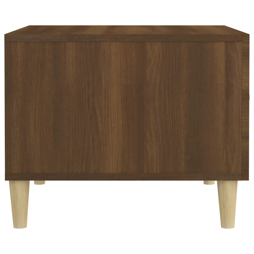 Tavolino da Salotto Rovere Marrone 50x50x40cm Legno Multistrato | homemem39