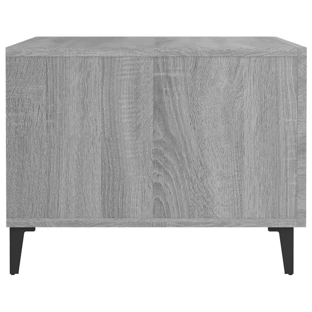 Tavolini Salotto Gambe in Metallo 2pz Grigio Sonoma 50x50x40 cm | homemem39