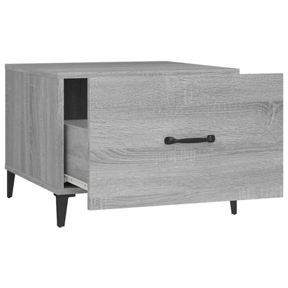 Tavolini Salotto Gambe in Metallo 2pz Grigio Sonoma 50x50x40 cm | homemem39