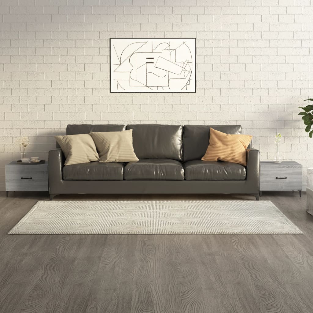 Tavolini Salotto Gambe in Metallo 2pz Grigio Sonoma 50x50x40 cm | homemem39