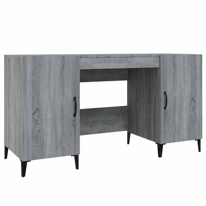 Scrivania Grigio Sonoma 140x50x75 cm in Legno Multistrato