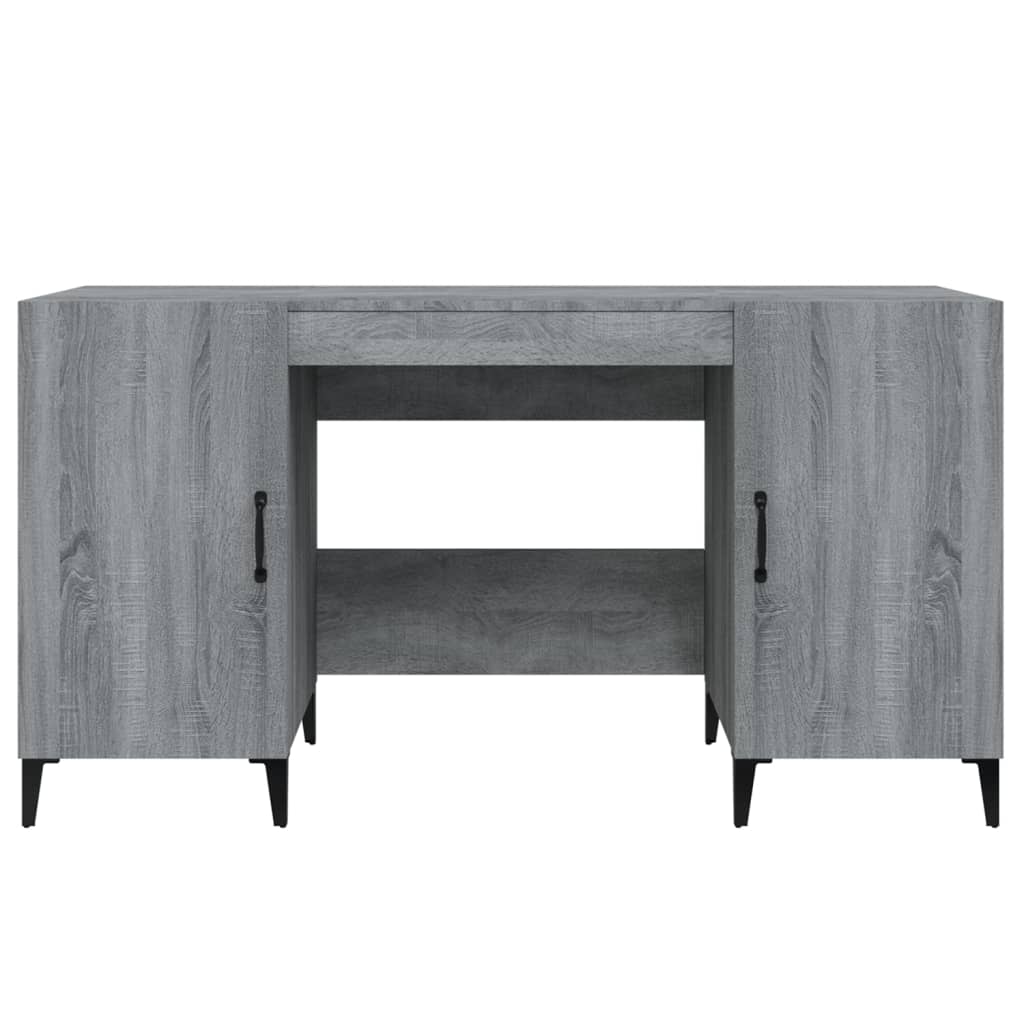 Scrivania Grigio Sonoma 140x50x75 cm in Legno Multistrato | homemem39