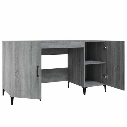 Scrivania Grigio Sonoma 140x50x75 cm in Legno Multistrato