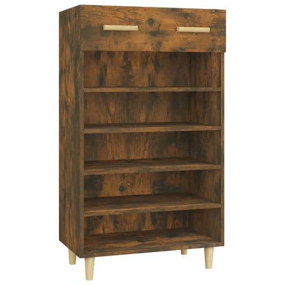 Scarpiera Rovere Fumo 60x35x105 cm in Legno Multistrato | homemem39