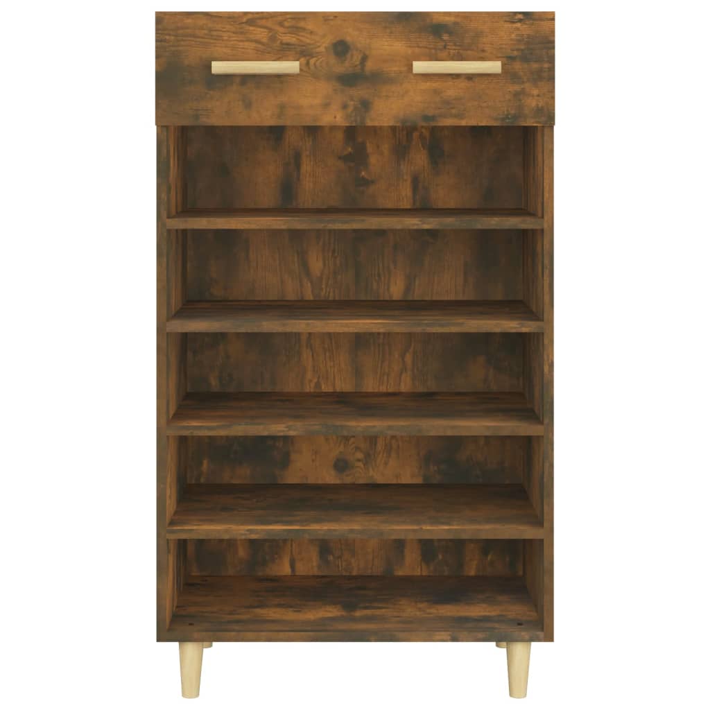 Scarpiera Rovere Fumo 60x35x105 cm in Legno Multistrato | homemem39