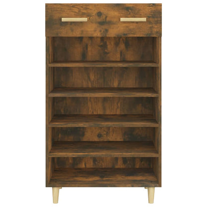 Scarpiera Rovere Fumo 60x35x105 cm in Legno Multistrato | homemem39