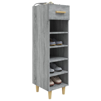 Scarpiera Grigio Sonoma 30x35x105 cm in Legno Multistrato - homemem39