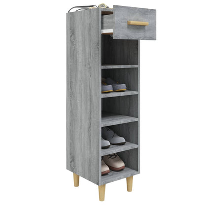 Scarpiera Grigio Sonoma 30x35x105 cm in Legno Multistrato - homemem39