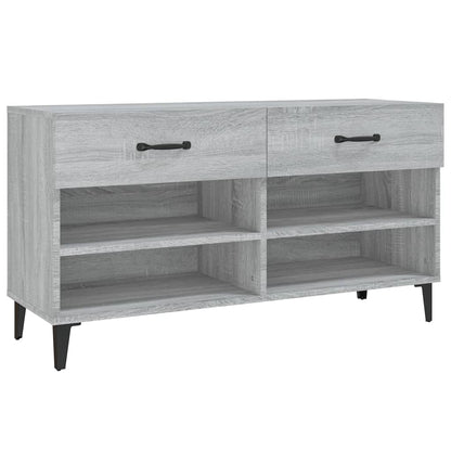Scarpiera Grigio Sonoma 102x35x55 cm in Legno Multistrato - homemem39
