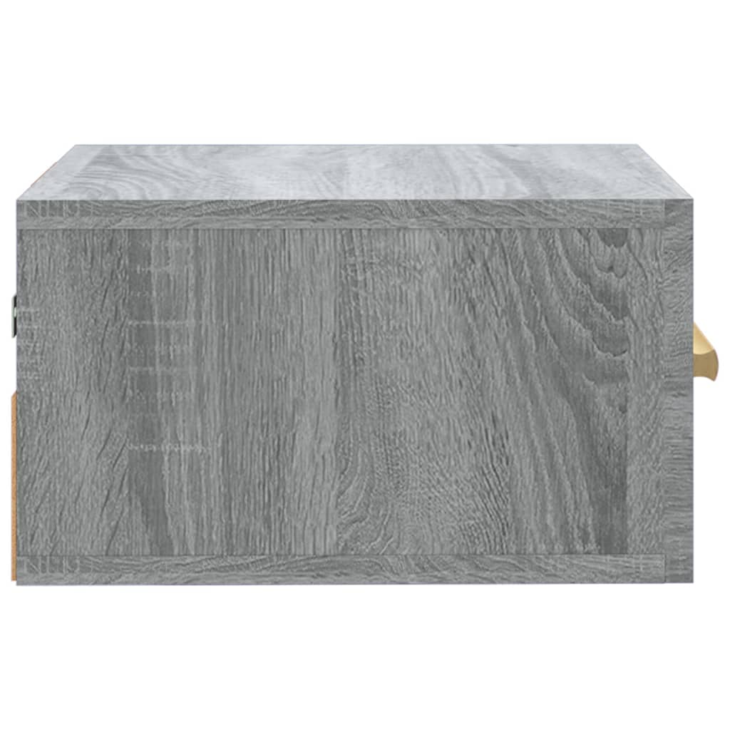 Comodini a Muro 2 pz Grigio Sonoma 35x35x20 cm - homemem39