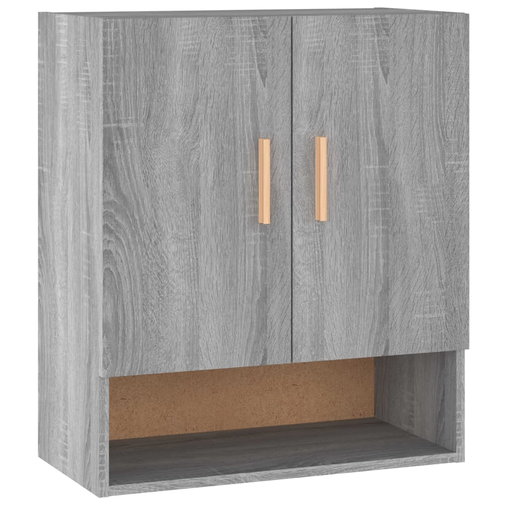 Armadietto a Muro Grigio Sonoma 60x31x70cm in Legno Multistrato | homemem39