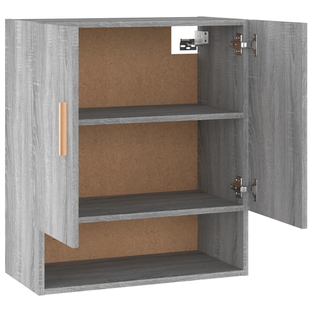 Armadietto a Muro Grigio Sonoma 60x31x70cm in Legno Multistrato | homemem39