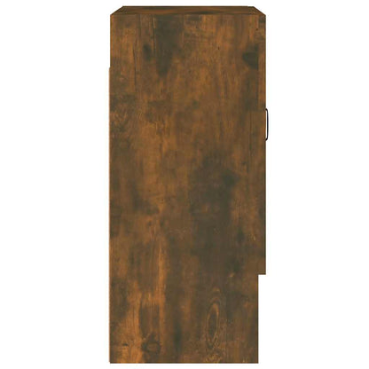Armadietto a Muro Rovere Fumo 60x31x70 cm in Legno Multistrato